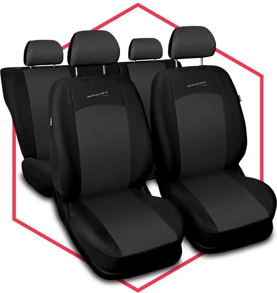Coprisedili Grigio per Volvo V60 - Kit Universale Facile da Pulire - 11