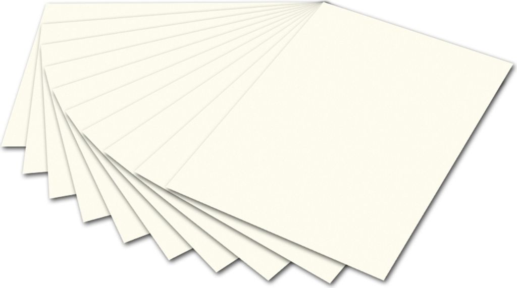 Folia 6701E Tonpapier - 50 x 70 cm, perlweiß Produktbild 