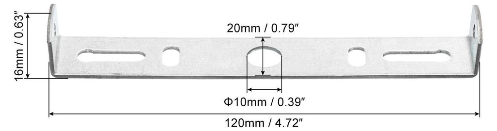 1 Satz Deckenleuchte Platte 120x20x16mm Beleuchtungsk?rper Montagehalterung fš¹r Haus Bš¹ro Kronleuchter
