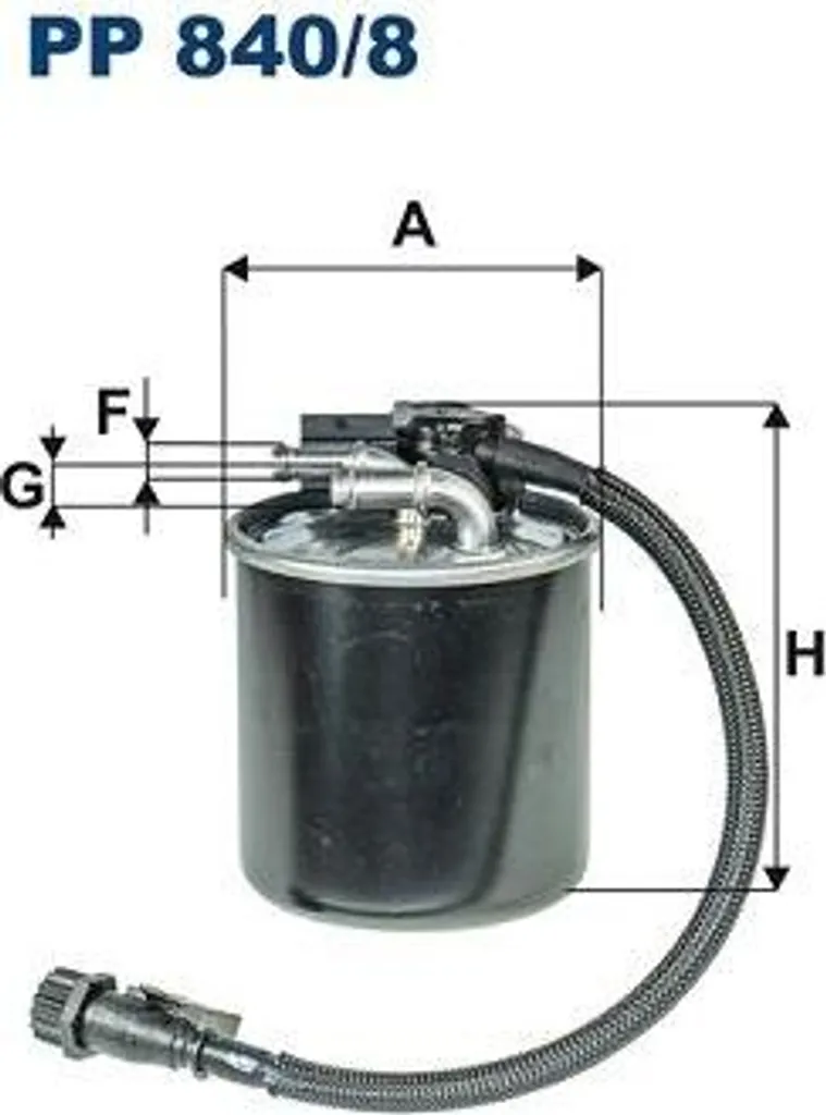Filtre à gasoil OE 6510901552 pour Mercedes Vito, Viano et Sprinter