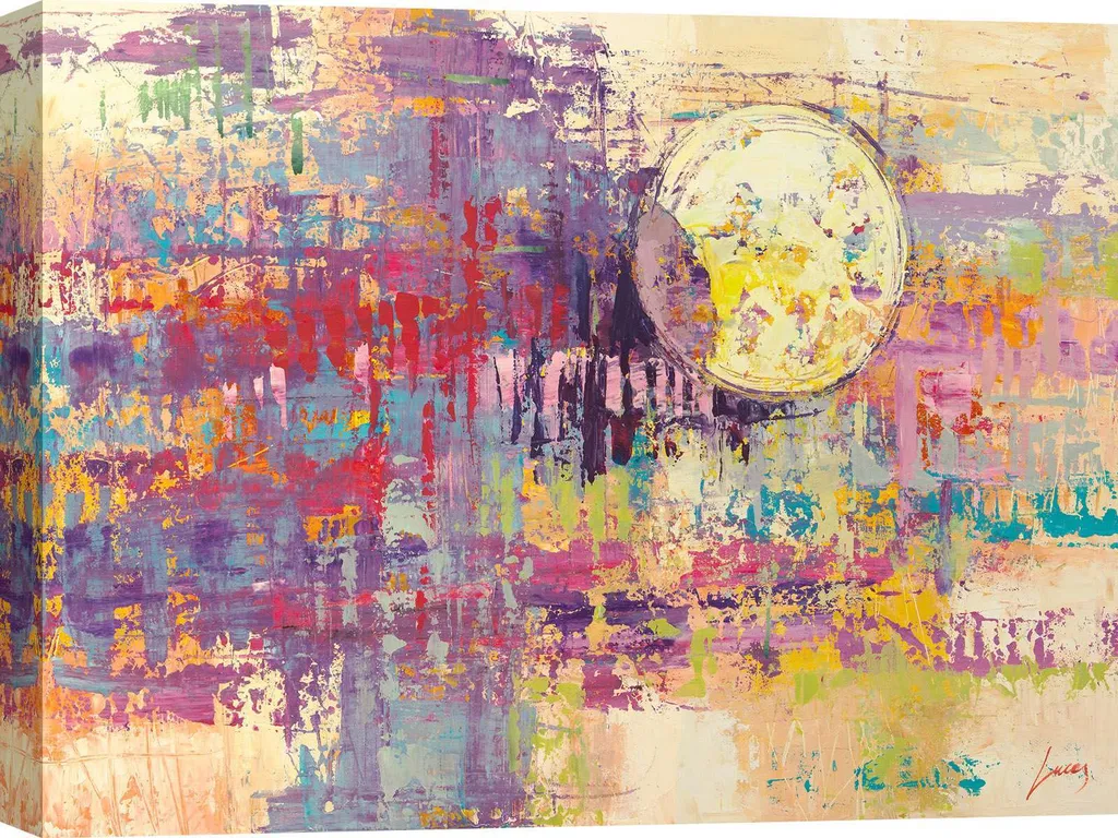 Quadro Paesaggio Astratto Luna Crescente by Lucas - Arte per Sognare