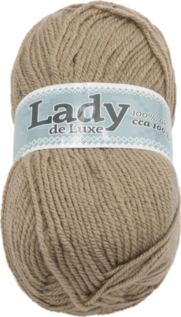 Garn LADY de Luxe - 100g / 238 m - Beige