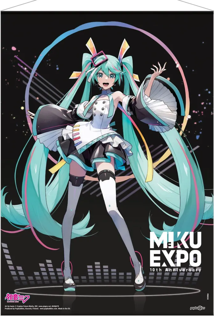 Kakemono Hatsune Miku Miku Expo Poster en Tissu Décoration Murale 50x70