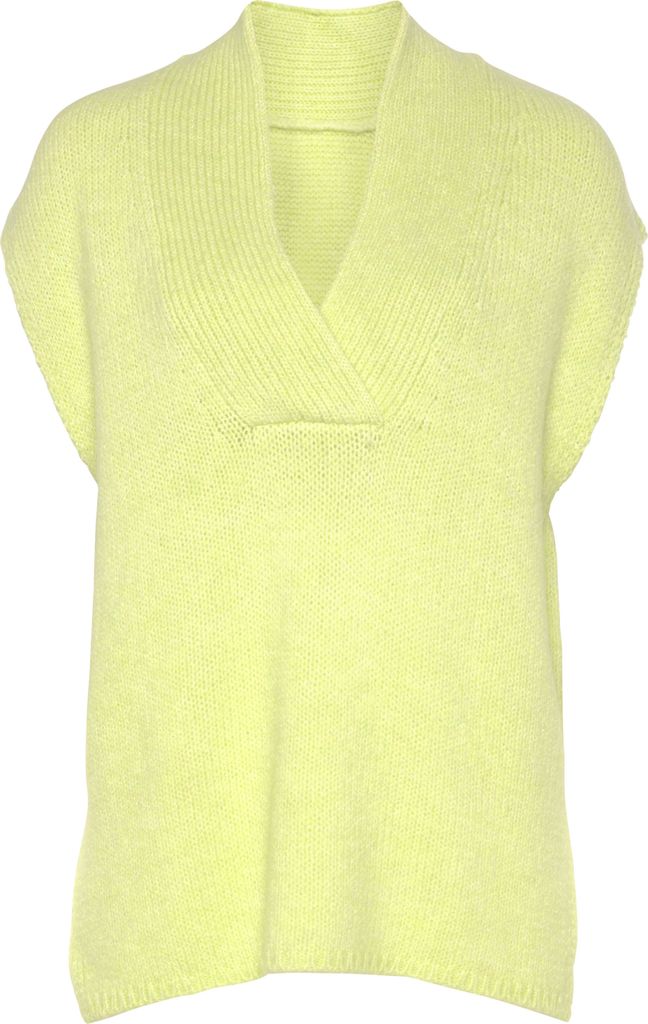 LASCANA Kurzarmpullover limone Größe 32/34