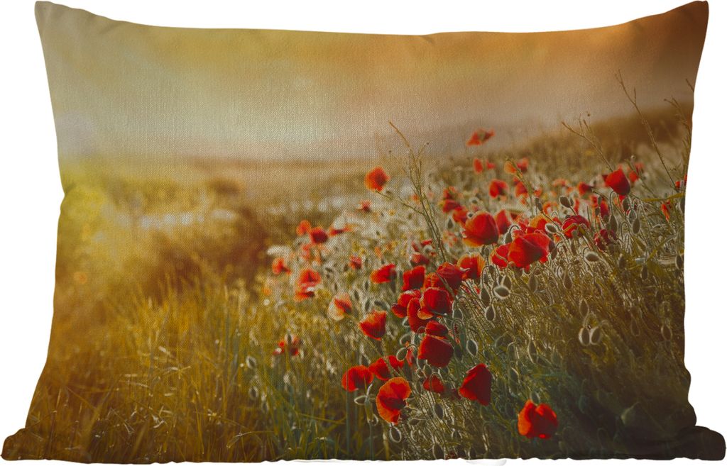 MuchoWow® Outdoor Kissen - Sonnenstrahlen über einem Produktbild 