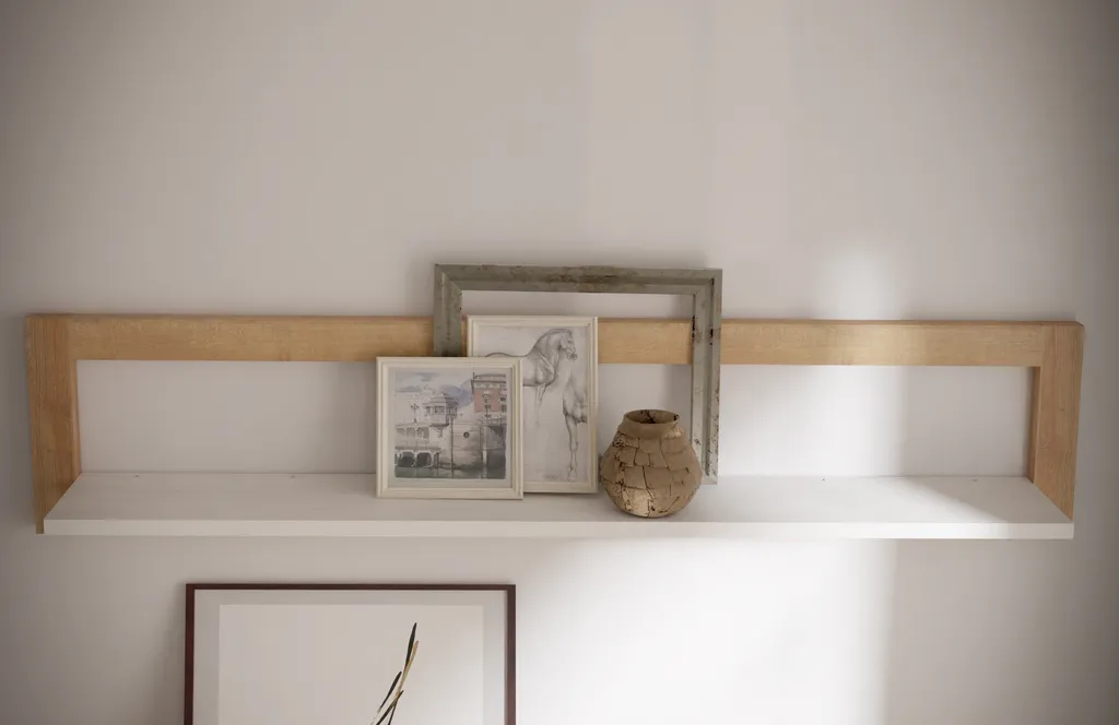 Meuble de rangement suspendu CHESAPEAKE grand format chêne 150 cm