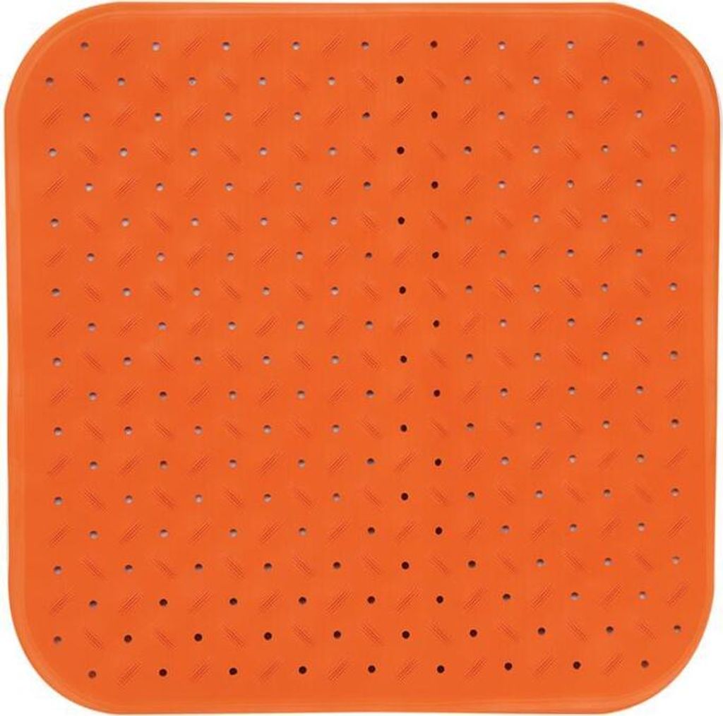 MSV Duschmatte Orange 54x54 Produktbild 