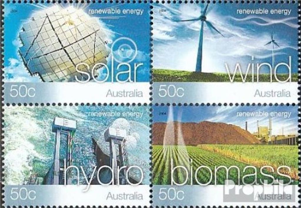 Briefmarken Australien 2004 Mi 2298-2301 Viererblock (kompl.Ausg.) postfrisch Energie