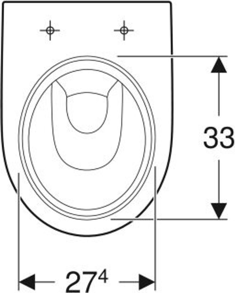 Geberit staand toilet met diepspuiting, model Renova, met Productafbeelding 