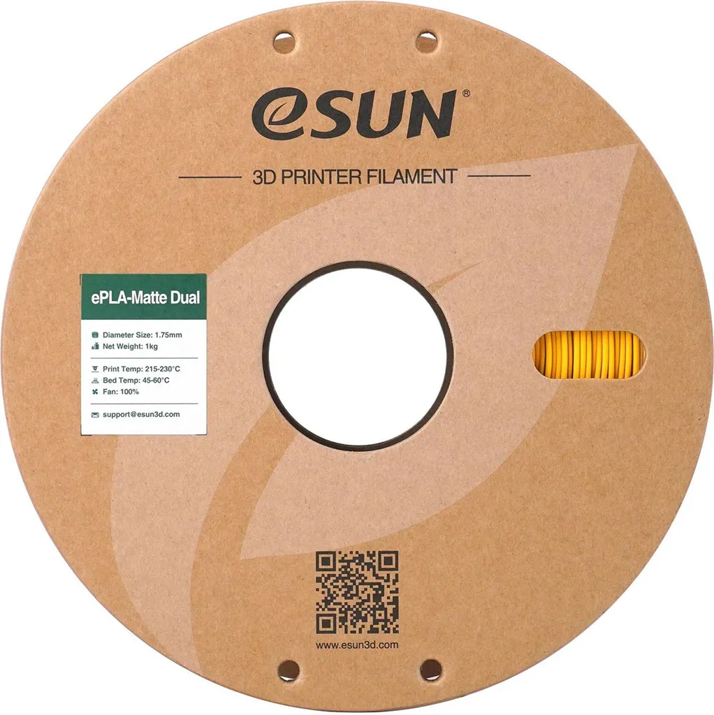 eSUN ePLA-Dual Matte Purple Yellow 1kg - Filamento 3D Alta Qualità