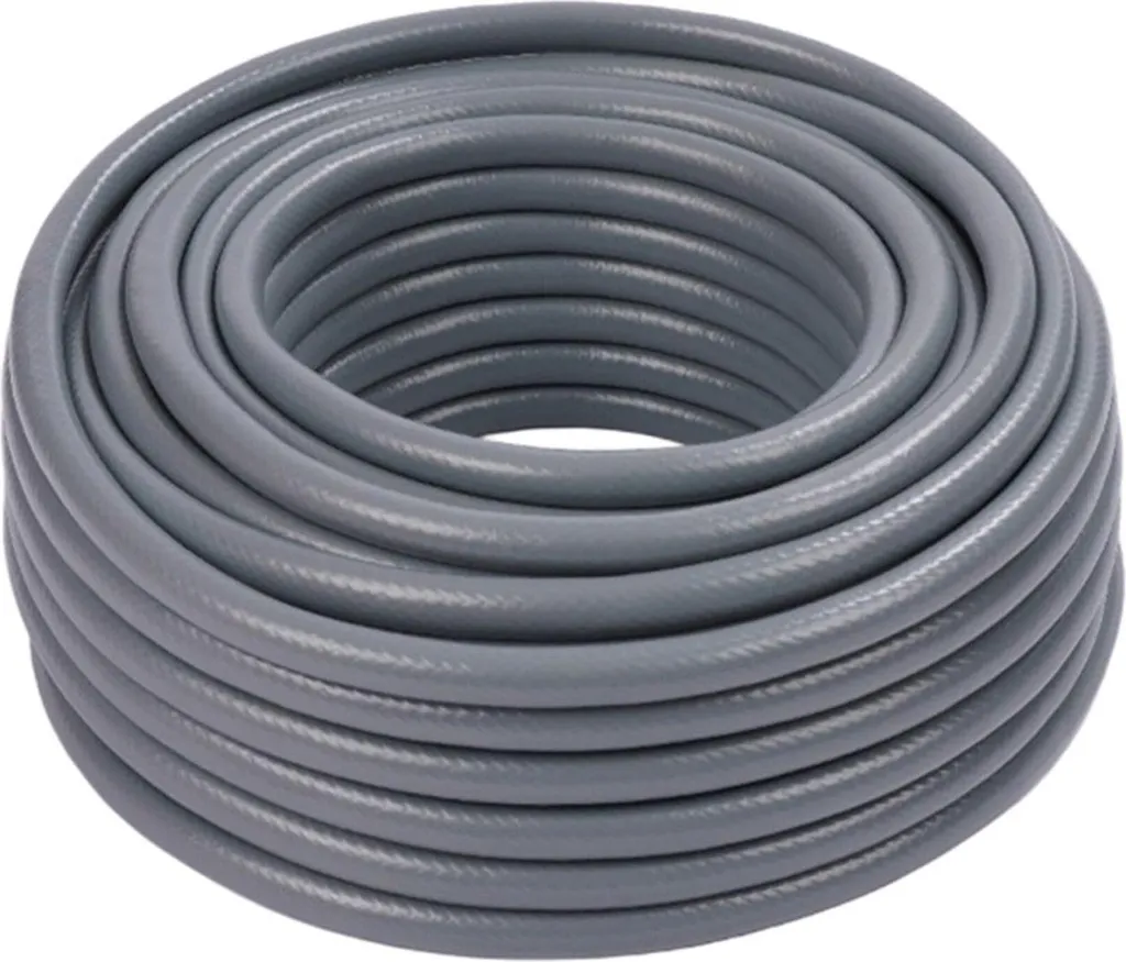 Tuyau d'arrosage anti-nœuds en tissu gris résistant UV et fissures