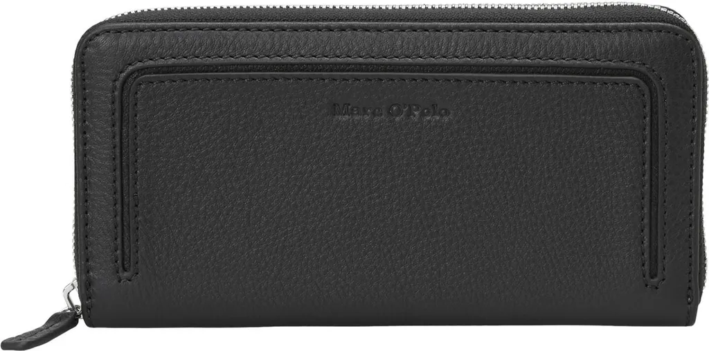 Acquista Marc O'Polo Finja Zip Wallet Black - Pelle Nera Premium