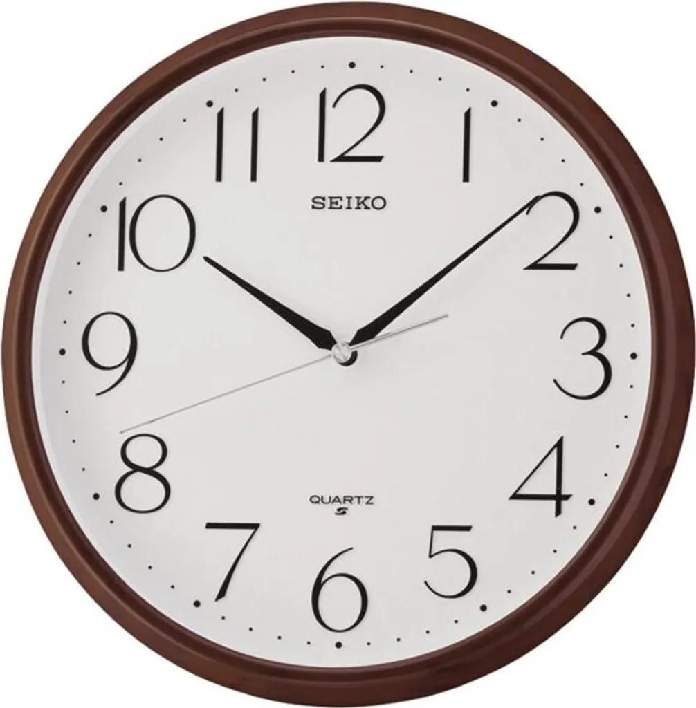 Seiko QXA695Z Réveil Mural Silencieux : Cadran 30cm Haute Précision