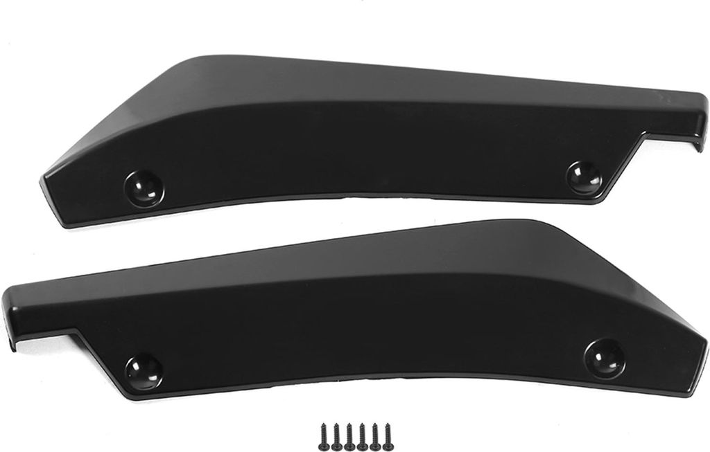 1 Paar universeller Autos modifizierter hinterer Stoßstange Canard Diffusor Spoiler Lippenflossen Kohlefaser