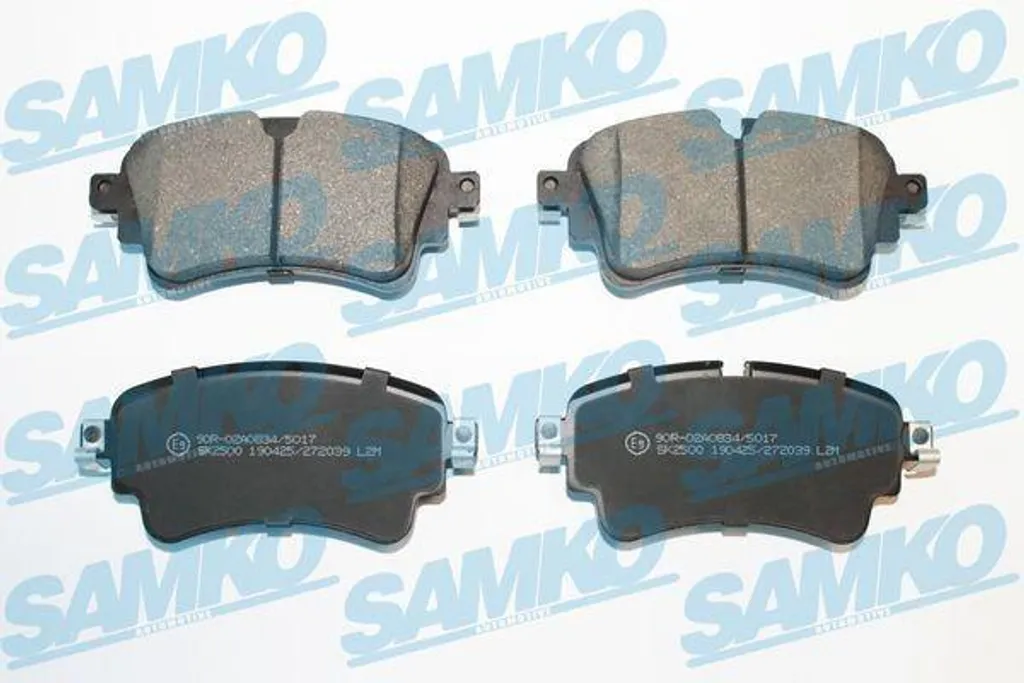 Plaquettes frein arrière SAMKO 5SP2039 anti-bruit pour votre VW Touareg CR7