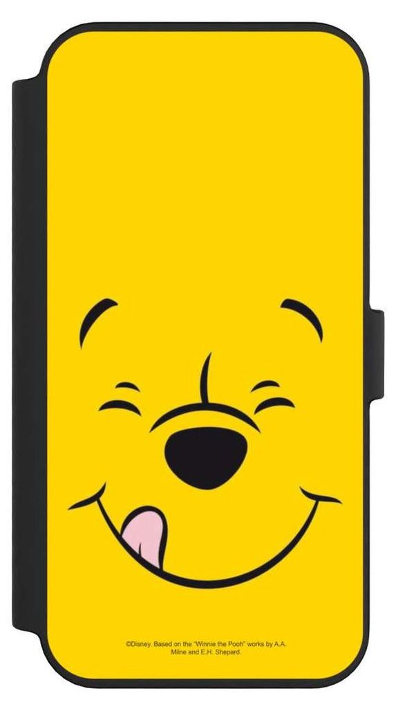 NIVOCASE Klapphülle für Apple iPhone 14 Pro Max Handyhülle aus Kunst Leder NIVOflip schwarz Disney Offizielles Lizenzprodukt Winnie Puuh