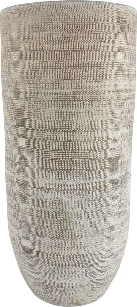 Bodenvase TOKIO 60cm - leicht konisch, graubraun, Keramik, Ø28cm, CreaFlor Home