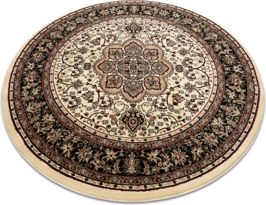Tapis ROYAL ADR cercle 521 caramel beige 200 cm - Élégance classique