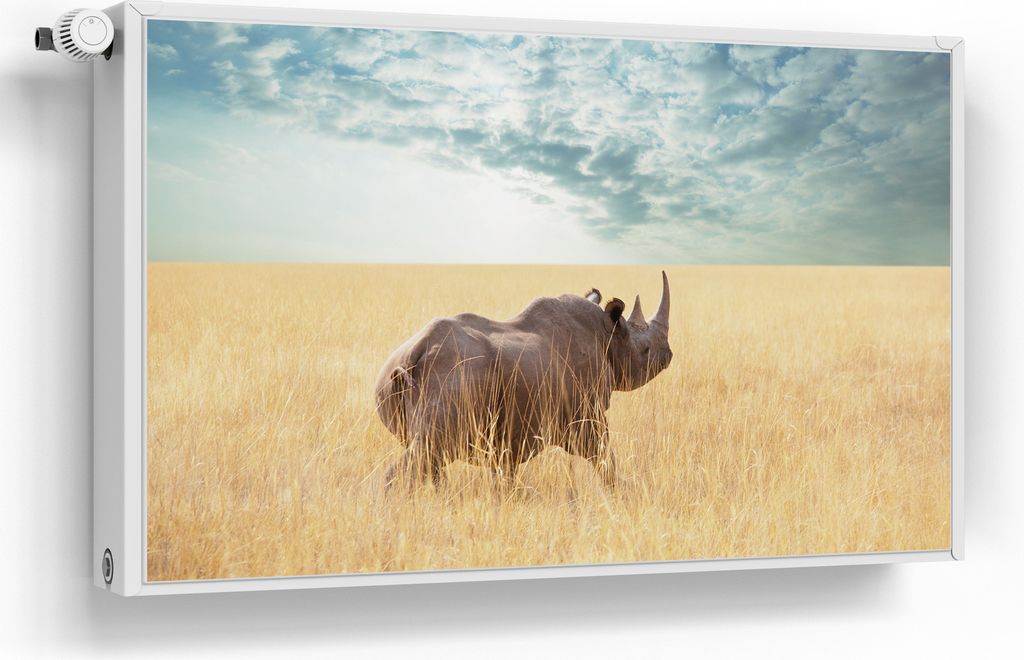 DEQORI Magnetmatte Heizung beschreibbar 100x60 cm 'Goldene Wildnis' Magnetfolie