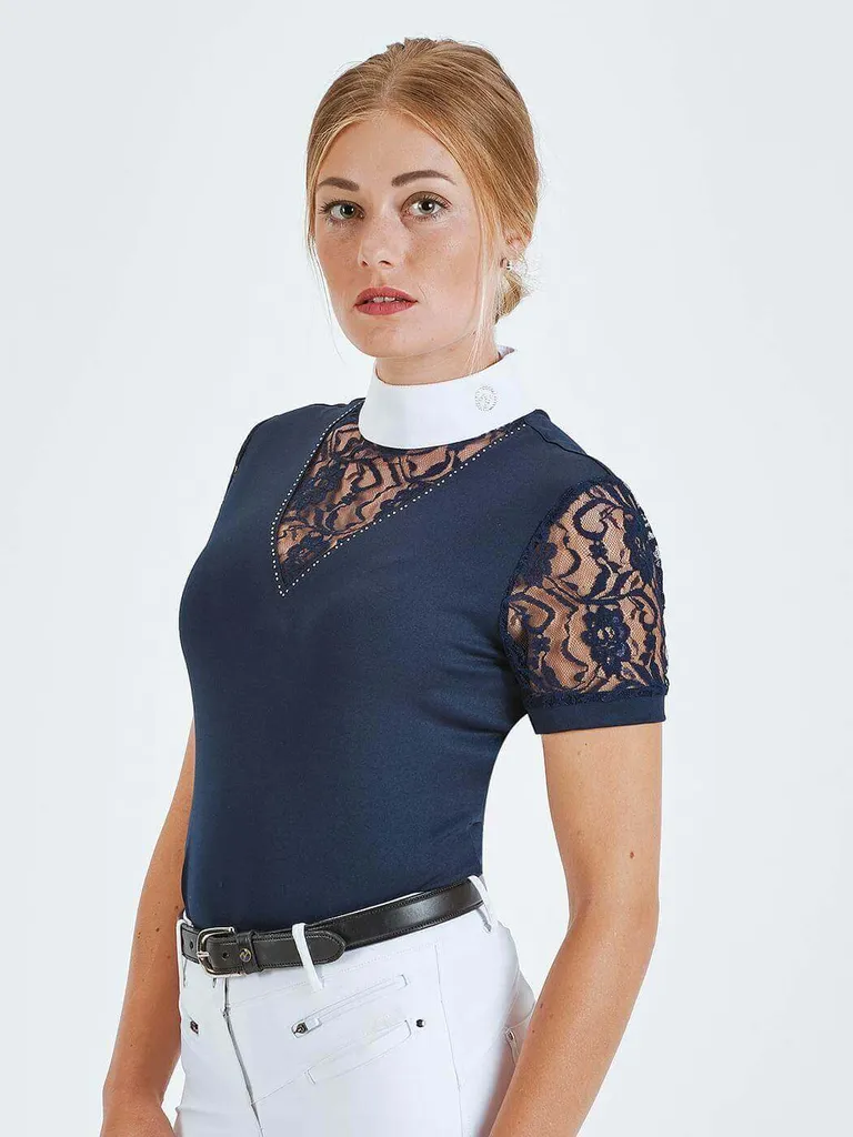 Chemise à tourniquet Ravenna Navy L BUSSE pour protection du cheval