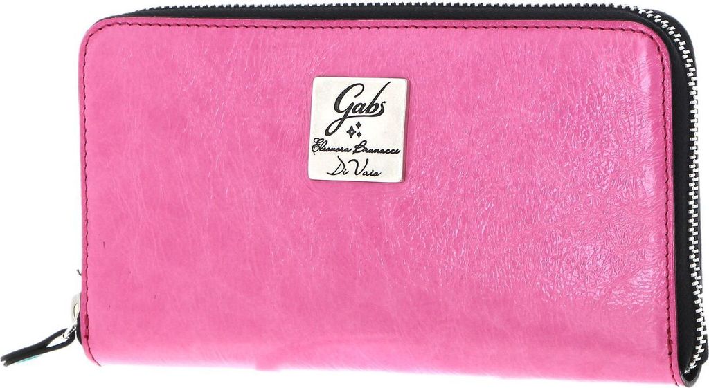 Gabs Leder Geldbörse GMONEY17 Naplak Silver Wallet Ciclamino rosa