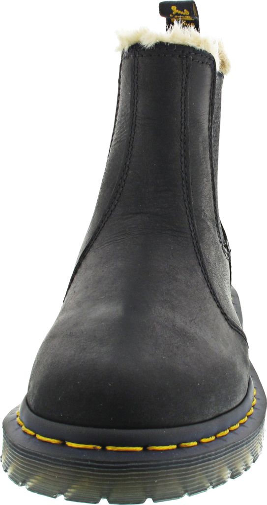 Black burnished wyoming dr martens deals