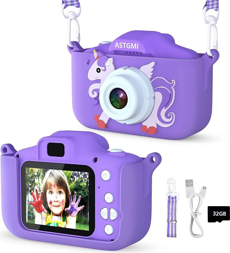 2.0”Display Digitalkamera,Geschenke für 3 4 5 6 8 7 9 10 11 Jahre Jungen und mädchen, 1080P HD Anti-Drop Fotoapparat für Geburtstagsgeschenk (...