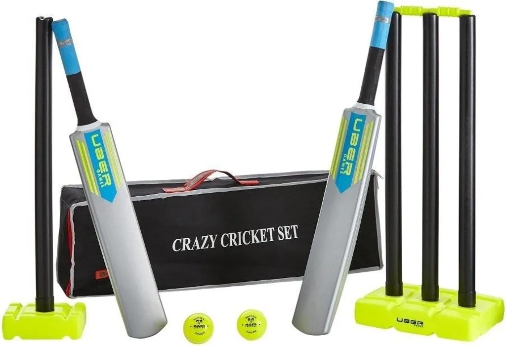 Jeu de Cricket Junior pour Jardin Uber - Stable avec Sac de Transport