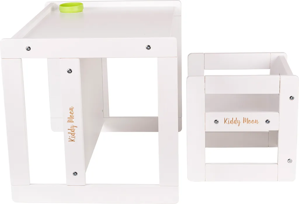 Ensemble de Meubles pour Enfants Table et Banc en Bois Blanc Durable
