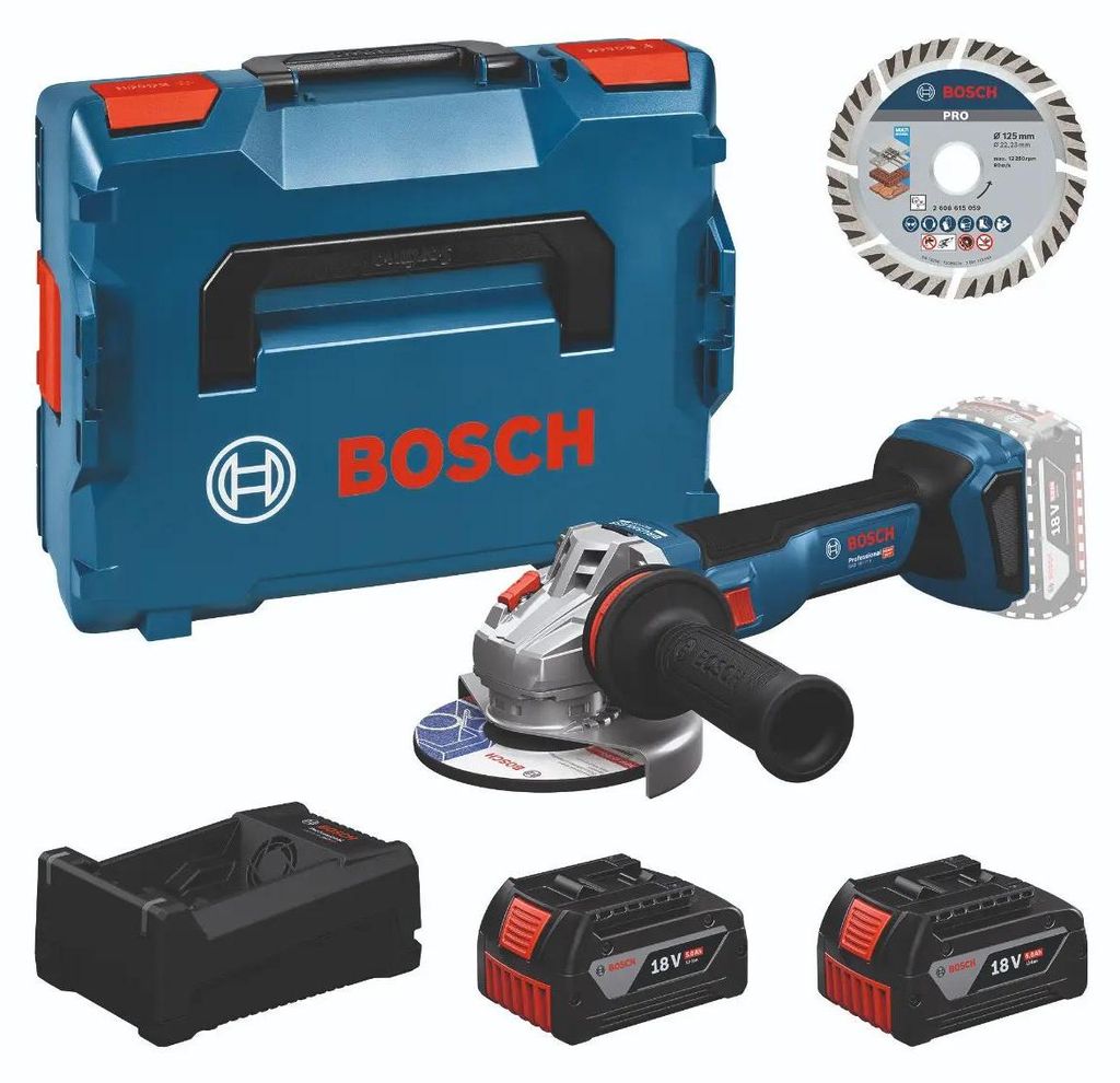 Bosch Professional Bosch Werkzeug-Set: Akku-Winkelschleifer Produktbild 