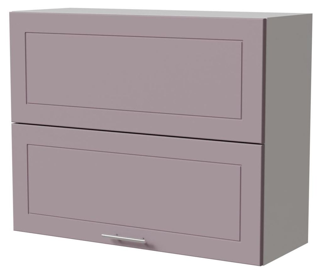 Küchenklapphängeschrank BARI 90x72cm Hochfaltklappe Farbe wählbar BA-W8B/90-AV RAL 4009 pastellviolett matt weiß