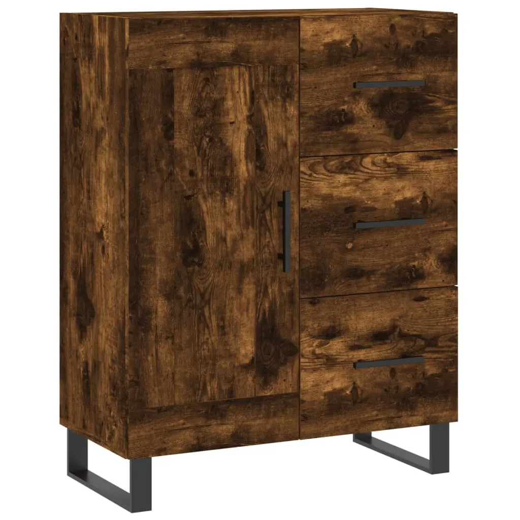 SYFAX™ Credenza Rovere Fumo 69,5x34x90 cm - Mobile Multiuso Design