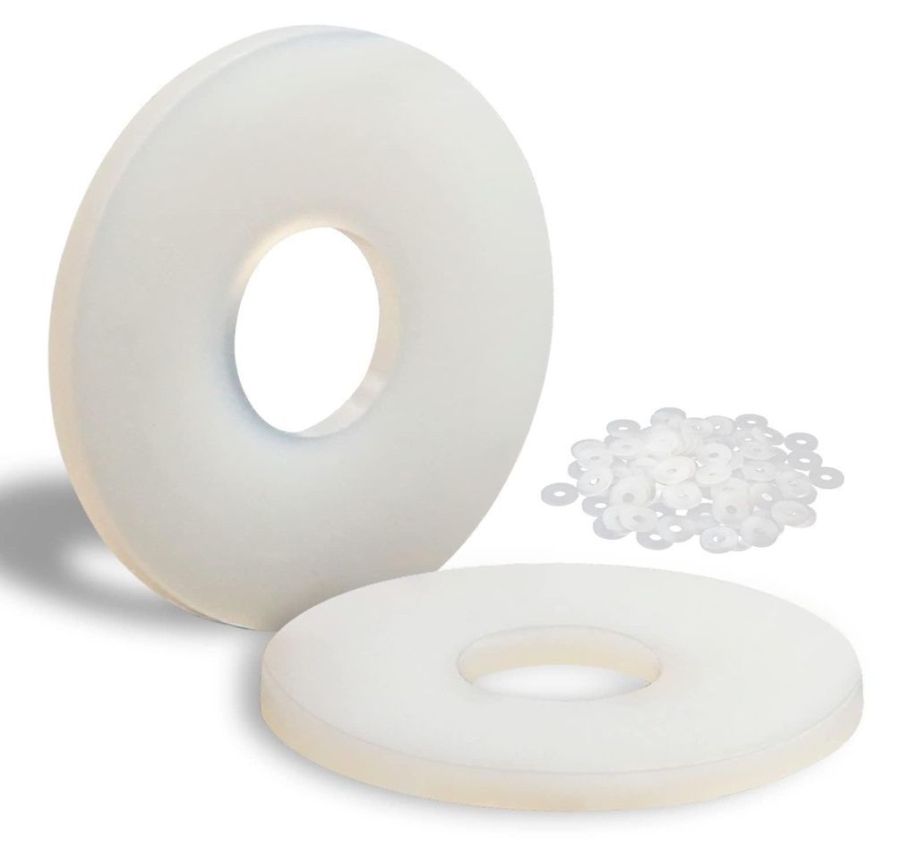 100 Kunststoffringe M4-12mm Nylonringe für Maschinen, elektrische Geräte und Sanitäranlagen