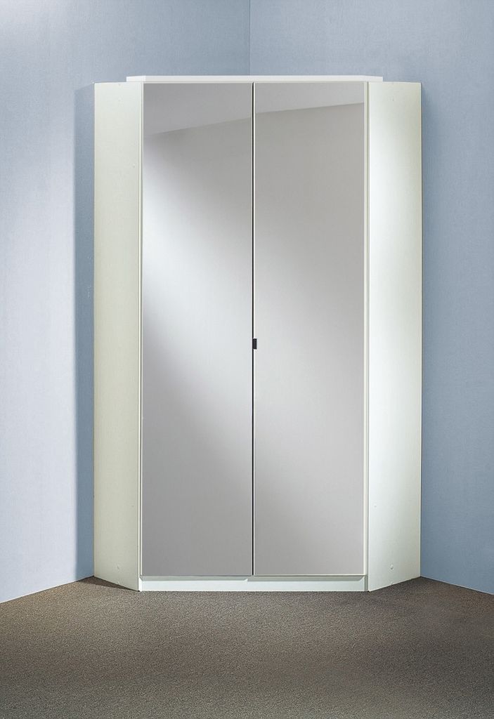 Eckkleiderschrank >Clack< Korpus weiss mit Produktbild 