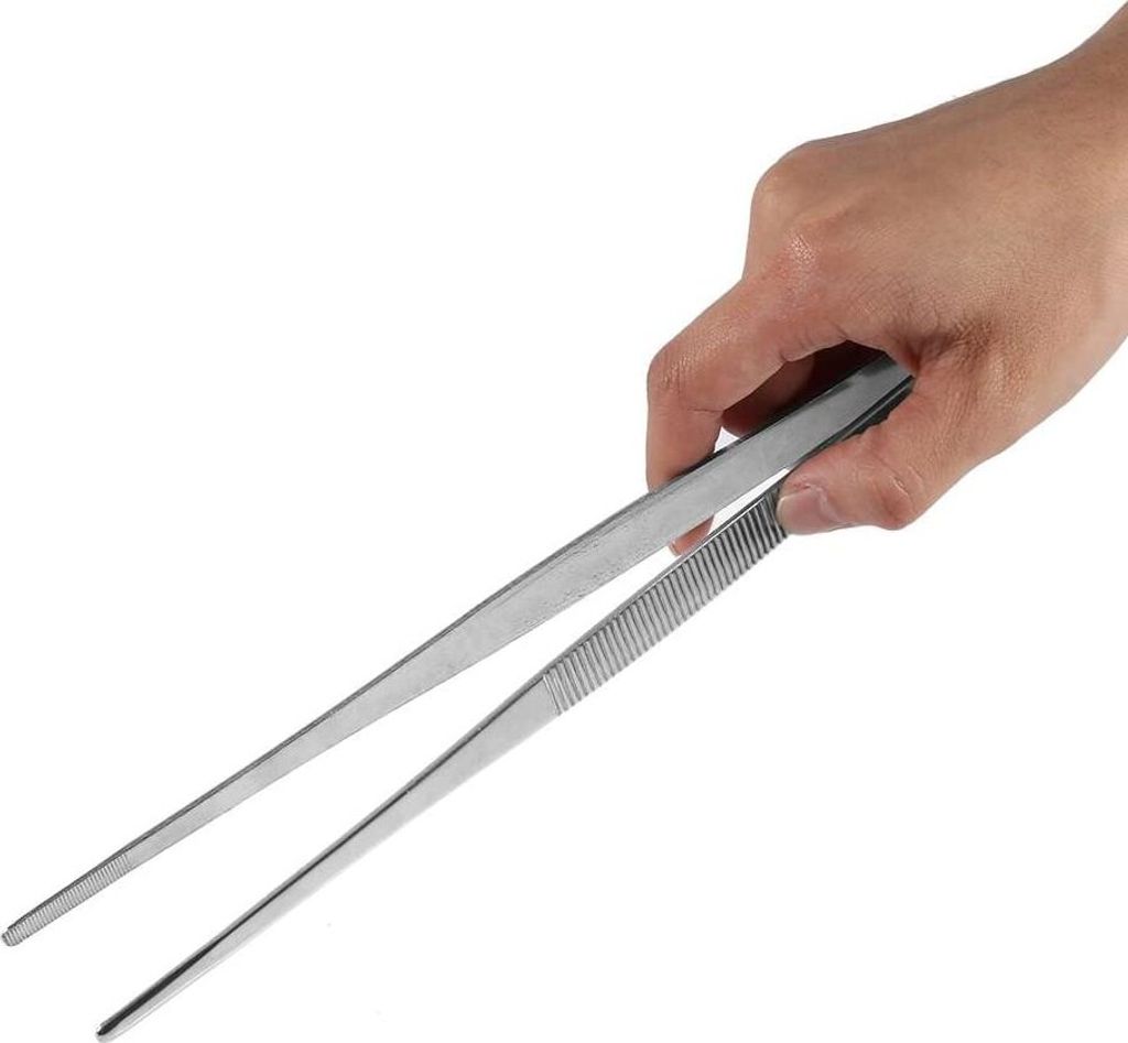 304 Edelstahl Grillpinzette 20cm - Professionelle Küchenzange