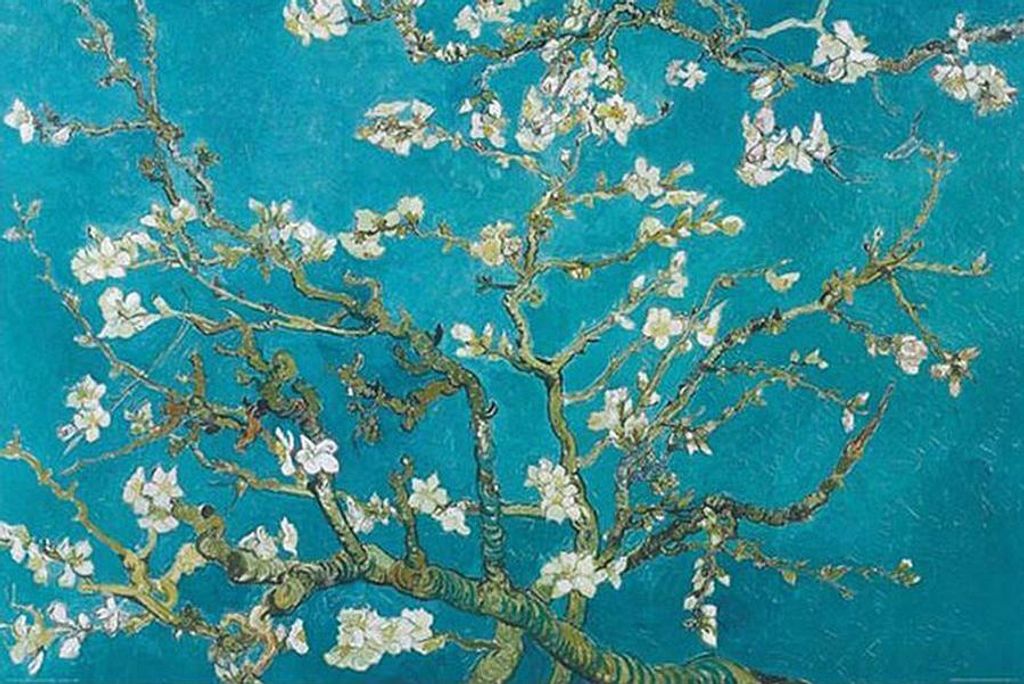 Vincent Van Gogh Poster Mandelblüten, 1890 + Ü-Poster Produktbild 
