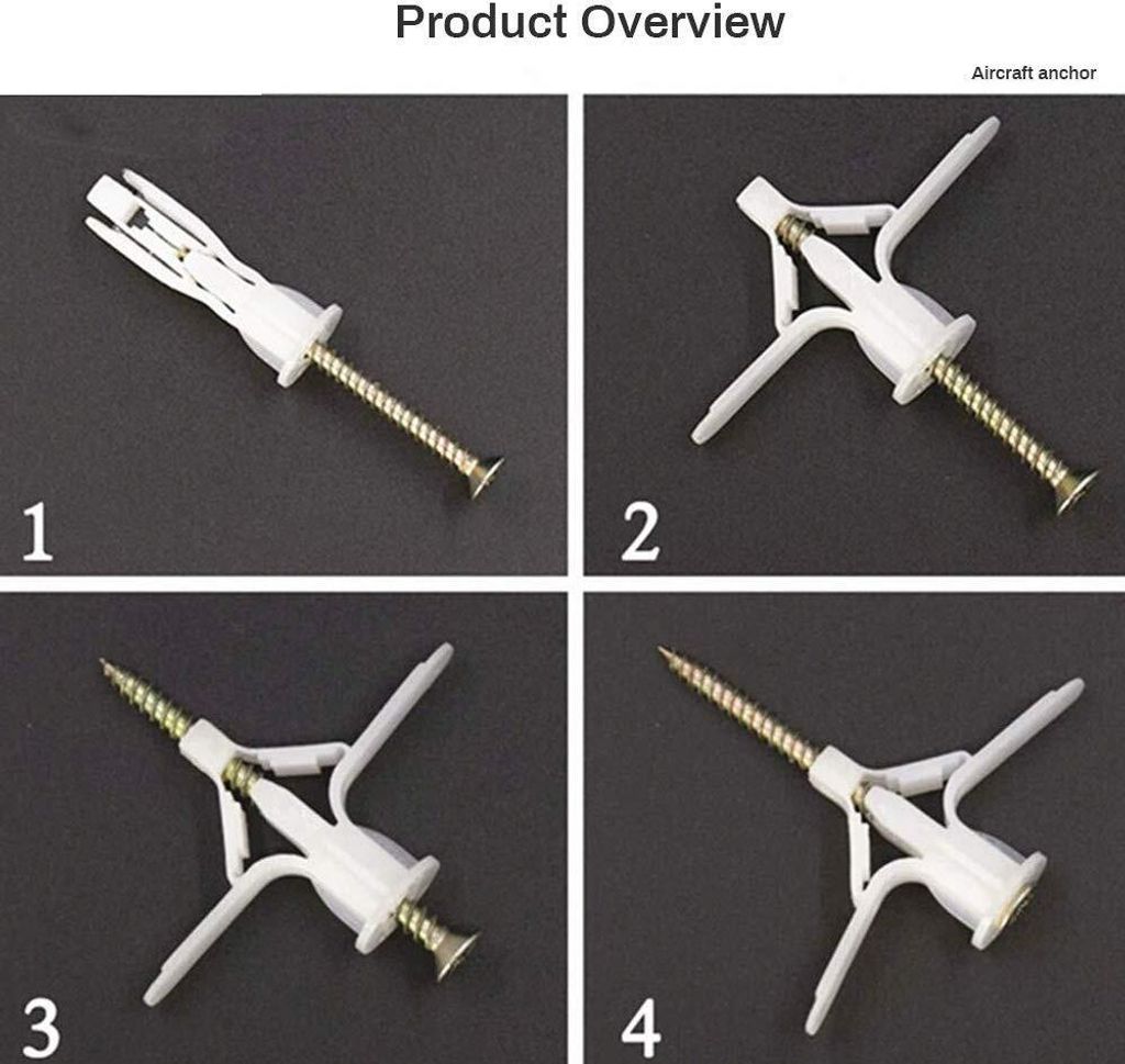 Rigipsdübel Mit Schraube, Nylon, Für Hohlraummontage