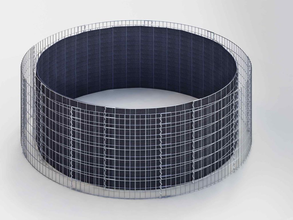 Hochbeet rund, Außendurchmesser 472 cm, Höhe 80 cm, Maschenweite 5 x 5 cm, Wandstärke 15 cm