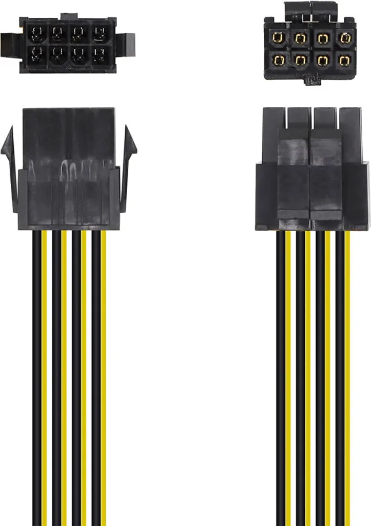 Câble Alimentation Microprocesseur 4+4 Pin Molex Haute Qualité 30 cm