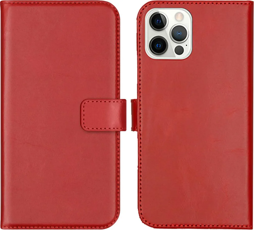 Selencia Case iPhone 12 Pro Rosso - Vera Pelle e Design Moderno