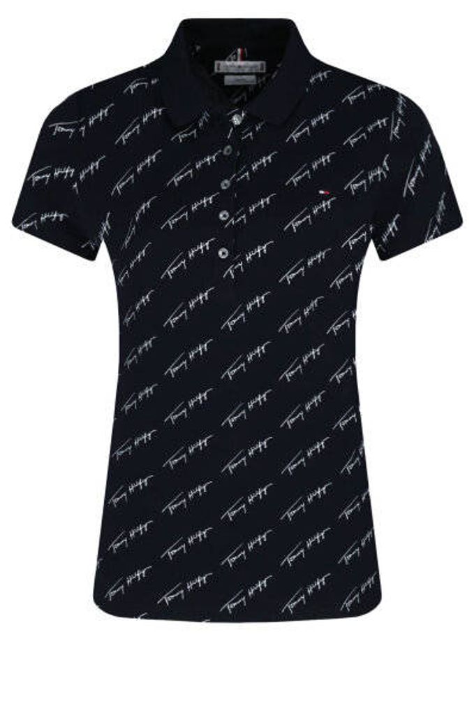 Tommy Hilfiger Slim Polohemd für Frauen bedruckt S Produktbild 