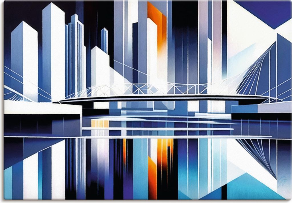 ARTland Leinwandbild Metropolitan Bridge Größe: 100x70 cm Produktbild 