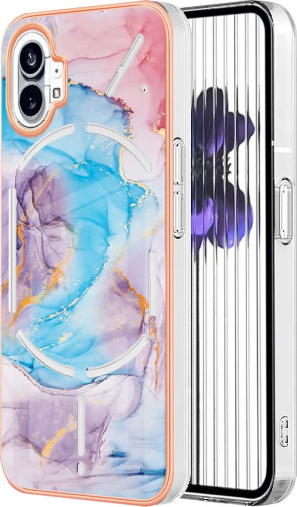 Custodia Nothing Phone 1 Rugged Blu TPU | Cover Antiurto Rinforzata