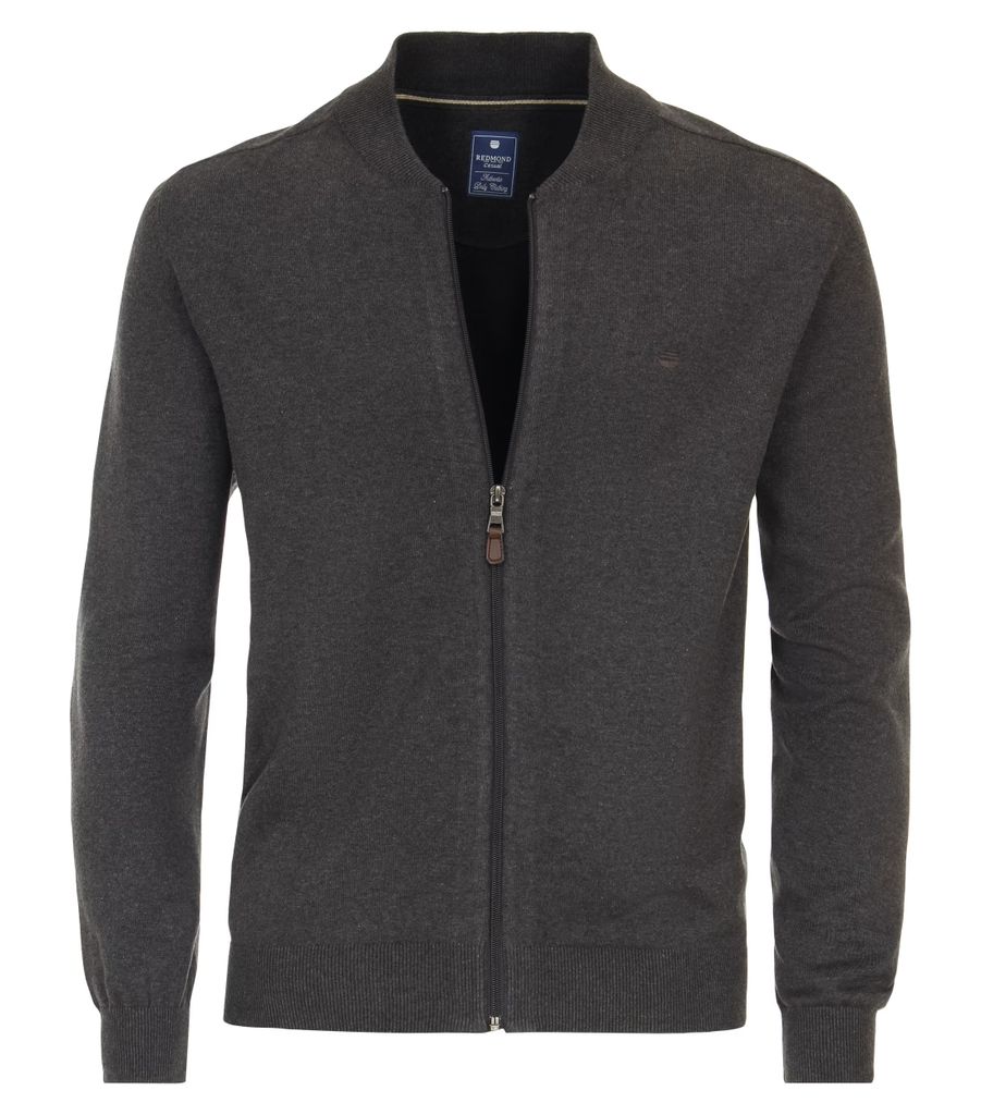 NITAGUT Herren Strickjacke Mit Reißverschluss - Baumwolle Slim Fit Mit Stehkragen - Winter Cardigan