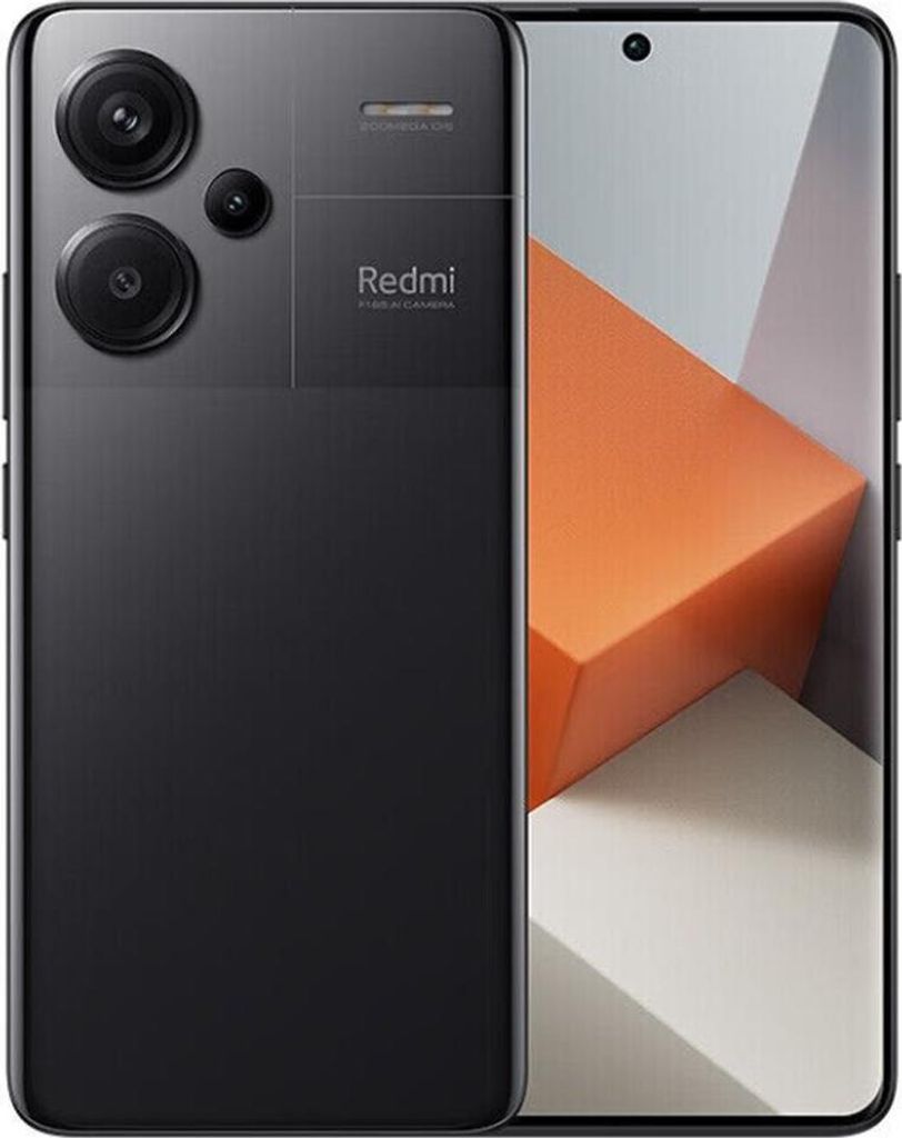Xiaomi Redmi Note 13 Pro+ 5G, 16,9 cm (6.67"), 2712 x 1220 Pixel, 8 GB, 256 GB, 200 MP, Schwarz