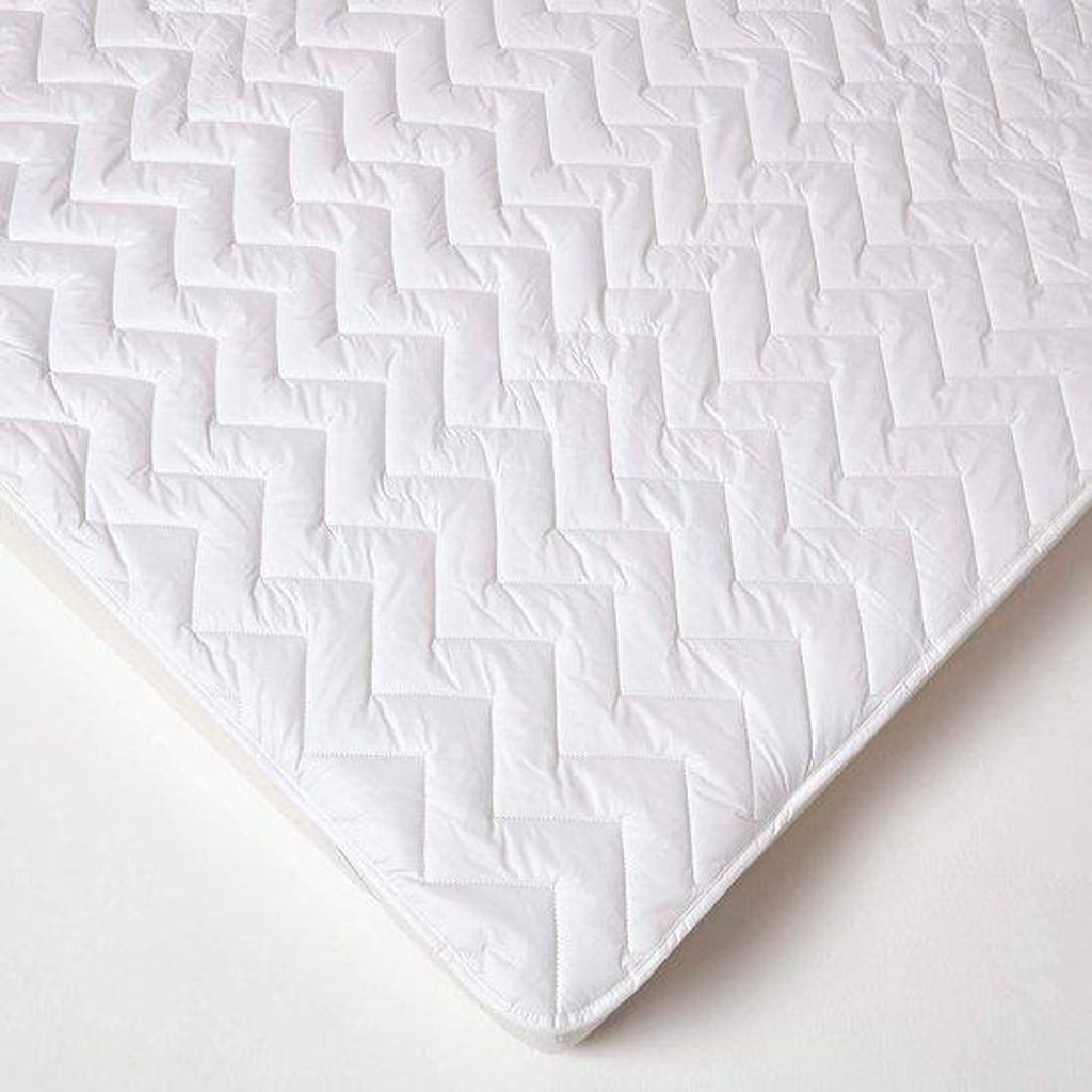 HOMESCAPES Surmatelas matelassé avec housse en coton, 180 x Image du produit 