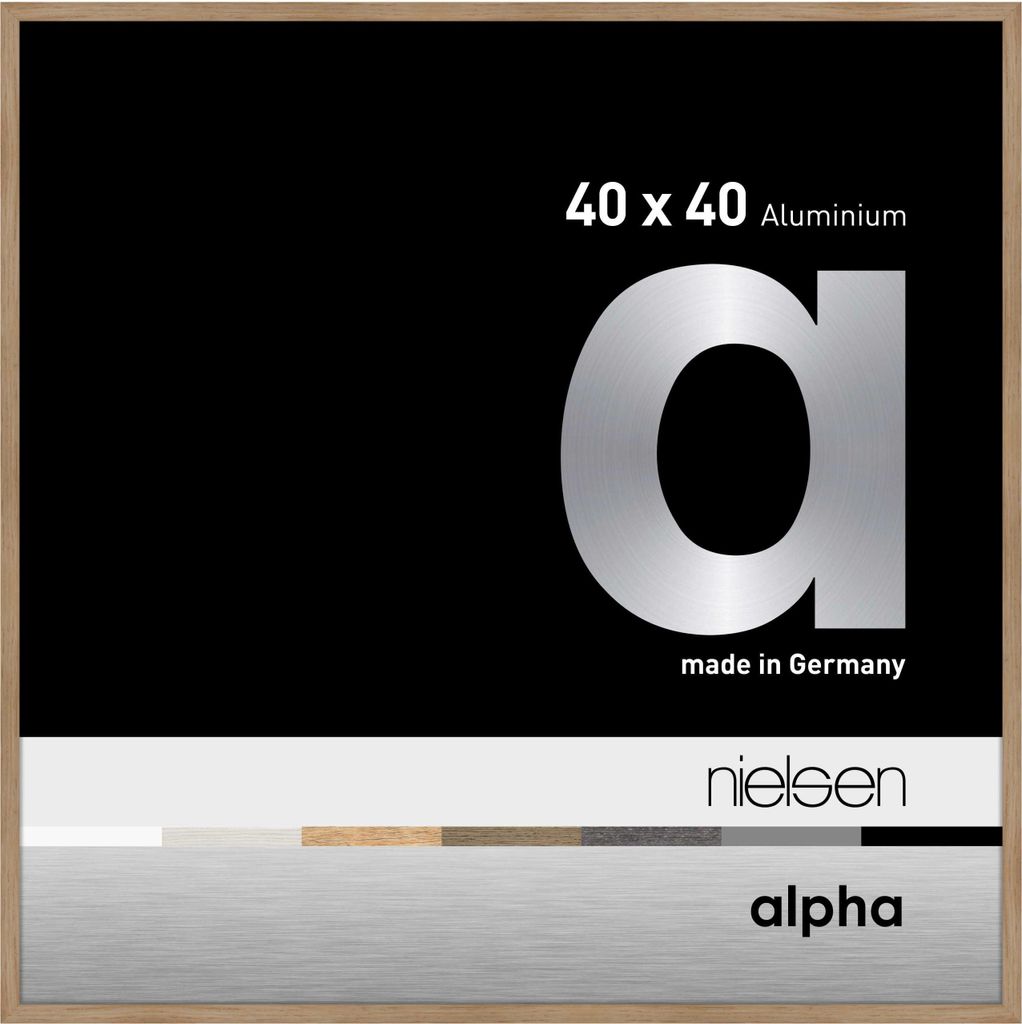 Hliníkový obrazový rám Nielsen Alpha 40x40 cm dub Obrázek produktu 