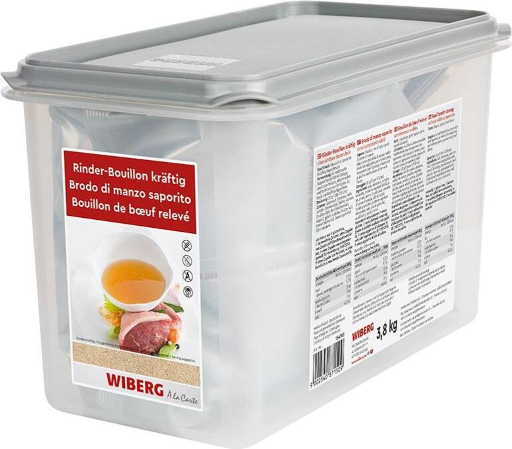WIBERG Rinder-Bouillon kräftig ohne sichtbare Bestandteile 3,8 KG