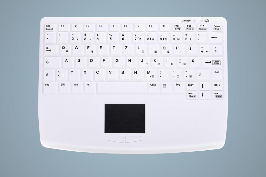 Active Key AK-4450-GUVS-W/GE, Mini, Kabelgebunden, USB, Membran Key Switch, QWERTZ, Weiß