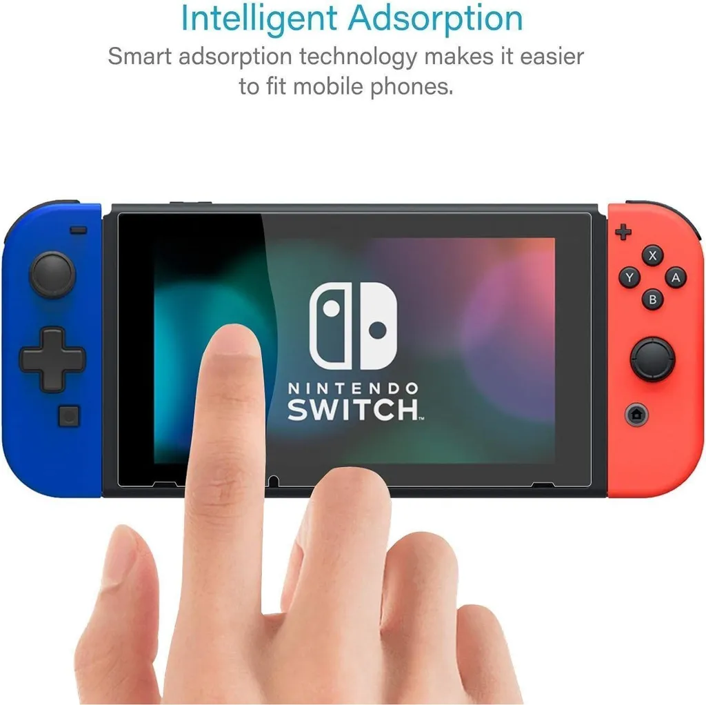 Pellicola Vetro Temperato Premium Nintendo Switch - Set 3 Pezzi HD - 4